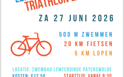 Zaterdag 27 juni Lemferdinge Triathlon Light